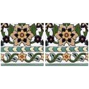 Ceramic High Relief Border Tile Montero Bottom